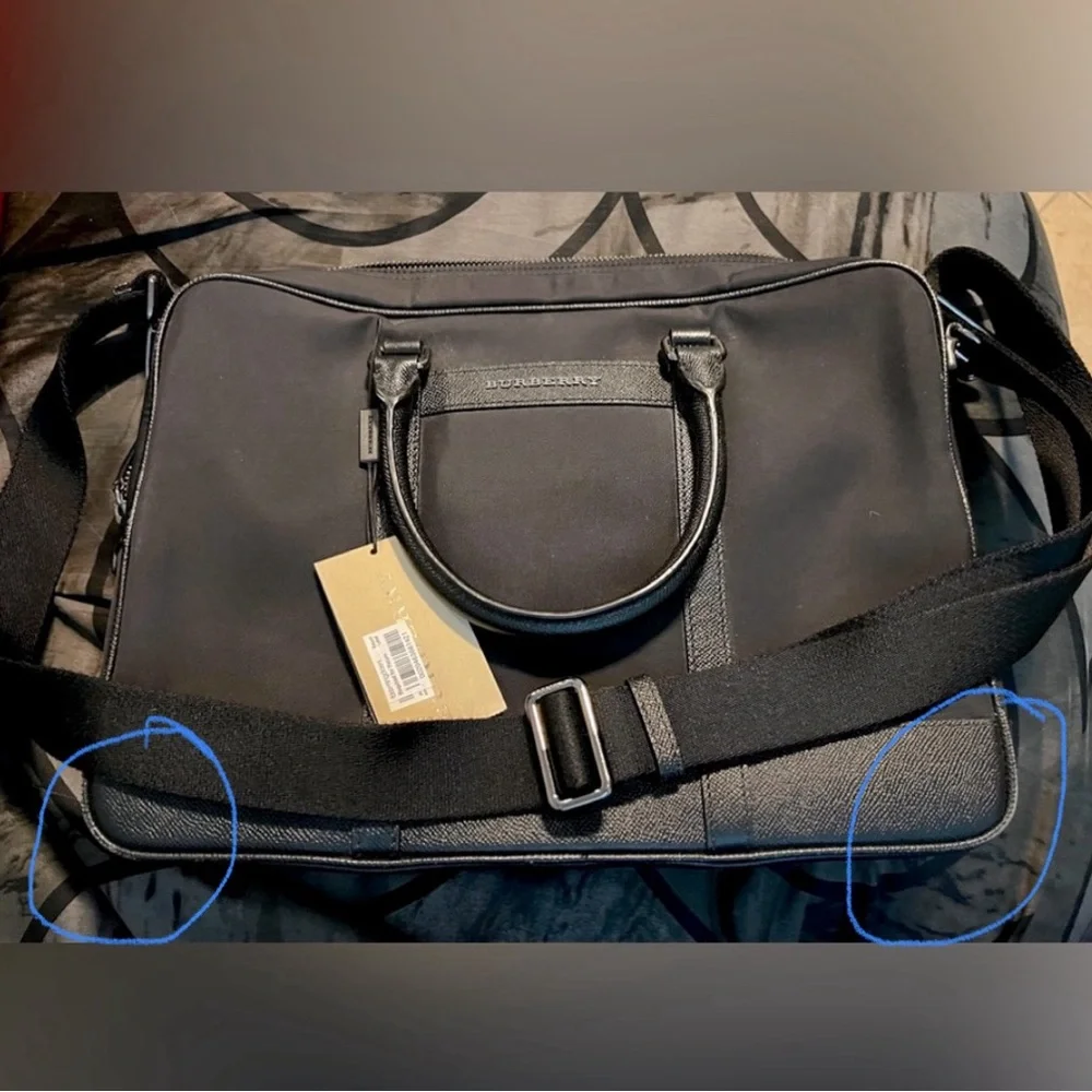 🔥🔥Authentic BURBERRY Laptop Bag Burberry London Nylon Newburg Small Briefcase